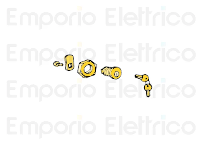 fadini Ersatzteil des Schlosses mit Schlüsseln für geco 9 20338