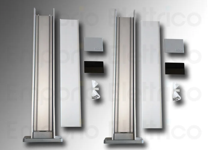 nice 2 Stk Pfosten aus Aluminium H= 500mm für 1 Lichtschranke Medium/Large era post pph1