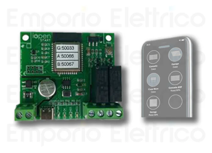 iopen unbegrenzte Fernöffnung für Smartphones und Internet 12/24v 230v iopen start