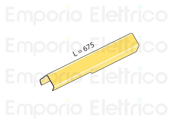 fadini Ersatzteil des Gehäuses aus eloxiertem Aluminium für 280 mm Nutzhub für hindi 880 evo 87040