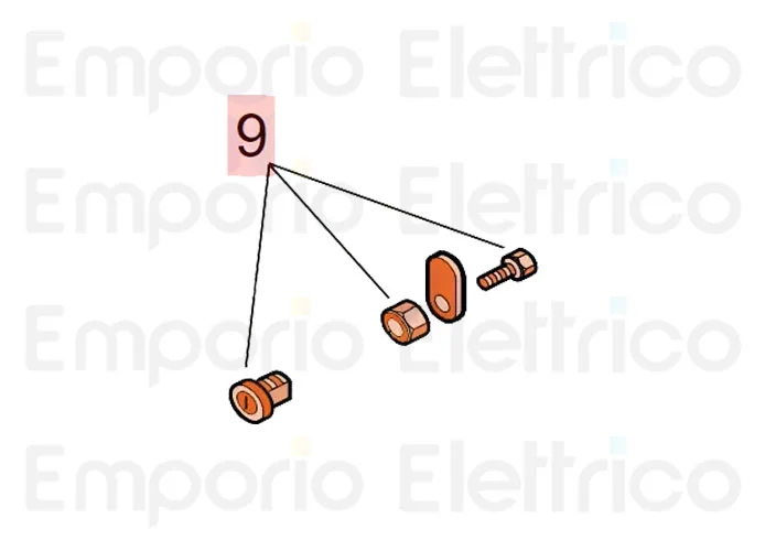 faac Ersatzteil der Schlossgruppe 620/640 63003315