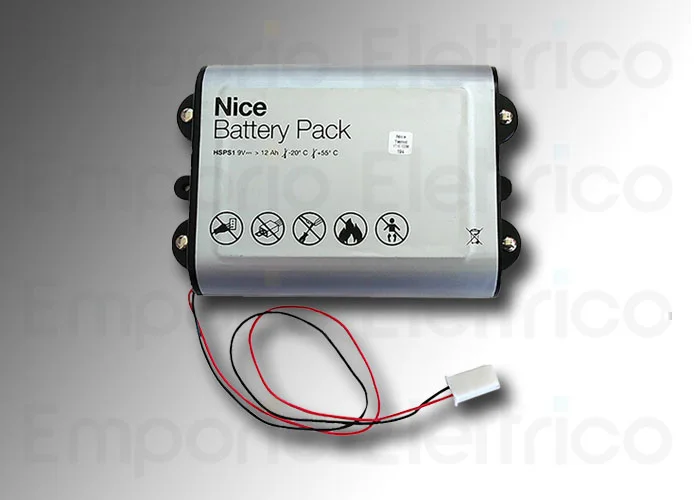 nice 9 V 12 Ah Batterie-Box für externe Sirene und Funksteuerung hsps1