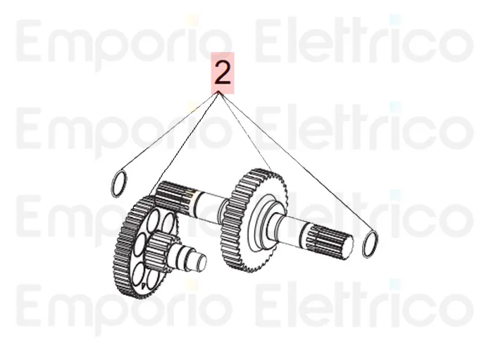 genius ricambio xric gruppo riduzione finale m 2,5 breeze 6020355