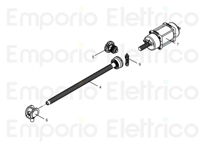beninca ricambio motore bob21m/3-30m/e per bob 9686768