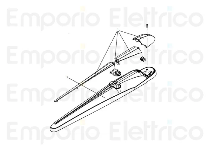 beninca ricambio carter superiore verniciato bob per bob 9686869