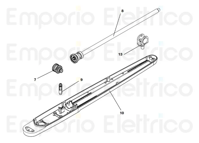 beninca ricambio vite s.f. x bob5 assemblata per bob5024 9686637