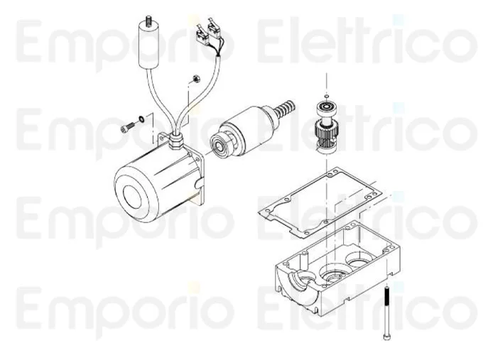 beninca ricambio calotta motore 3 du.45el 9686133