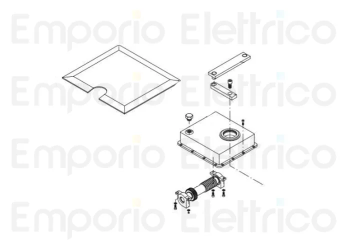 beninca ricambio leva ruotante x du.350/v 9686020