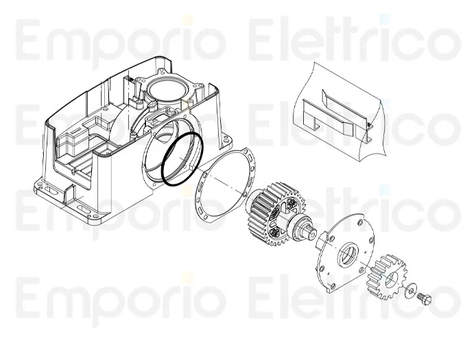 beninca ricambio ingr. crem. z14 x bull324/624 ms324 9686414