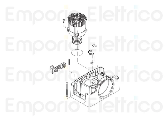 beninca ricambio motore 230v x bull17 omi (paraolio) 9688344