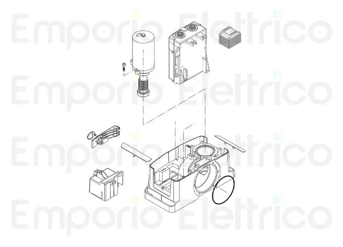 beninca ricambio centr.+trf x bull424/624 esa-a 115v 60hz 9688132