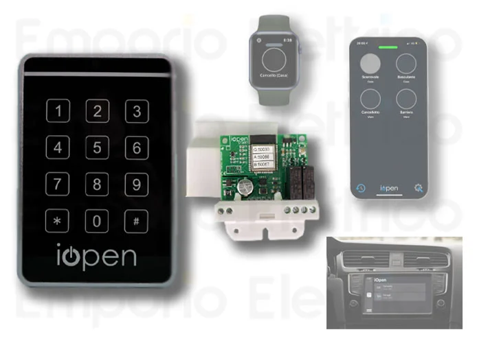 iopen kit controllo remoto e locale mifare 125 khz o pin numerico iopen start wg