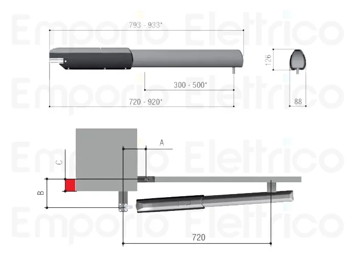 came motoriduttore ati 230v 001a3006 a3006