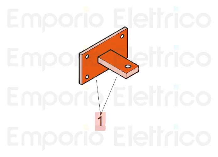 faac ricambio piastra e attacco posteriore 72840065