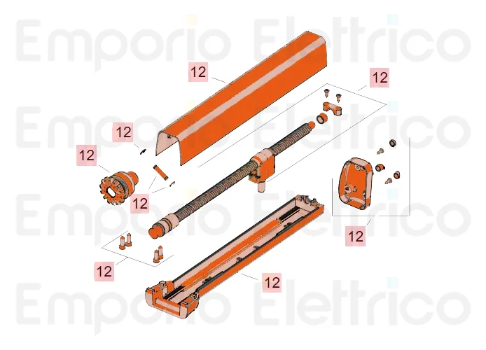 faac ricambio gruppo vite senza fine 413 63003349