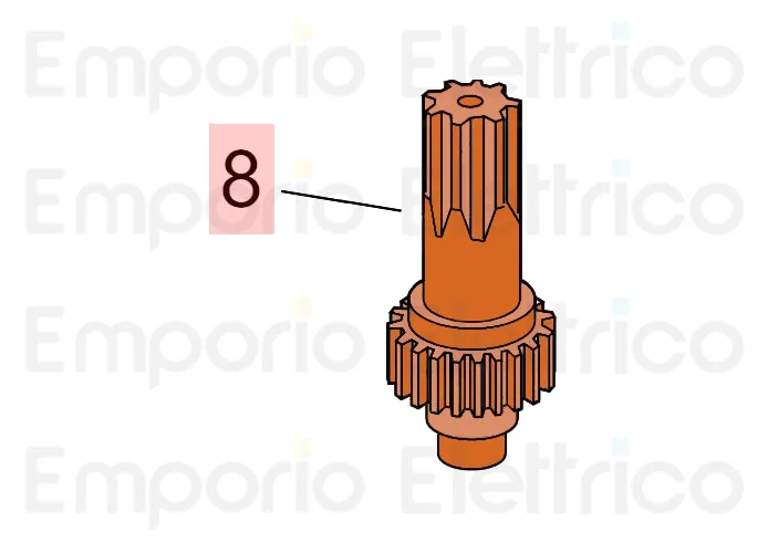 faac ricambio pignone martinetto 750/2003 7192465