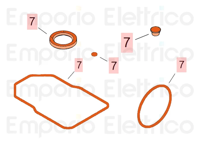 faac ricambio confezione guarnizioni roller-770 63003368