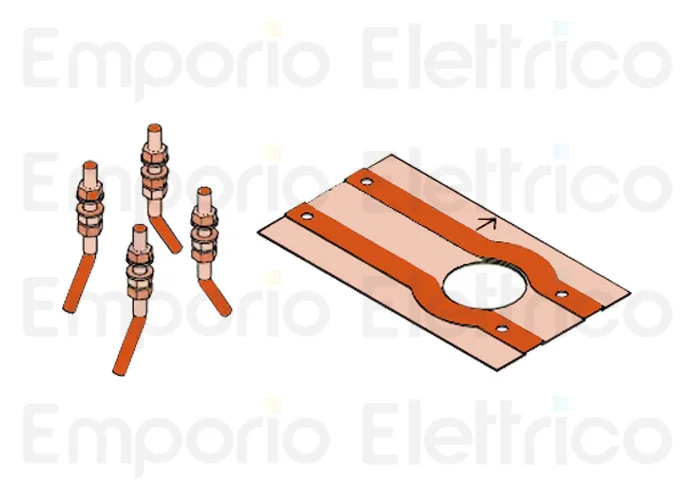 faac ricambio gruppo piastra di fondazione 740/741 63003319