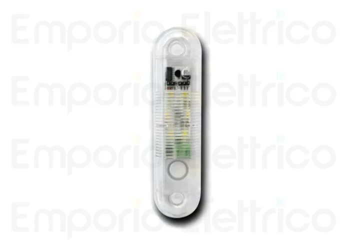 nologo lampeggiante per esterno a led 12/24V bianco trasparente flash-out cl