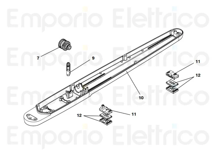 beninca ricambio finecorsa per bob50 per bob5024 9686640