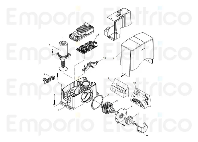 beninca spare part covering casing for bull 424 624 5m 8m 9686427