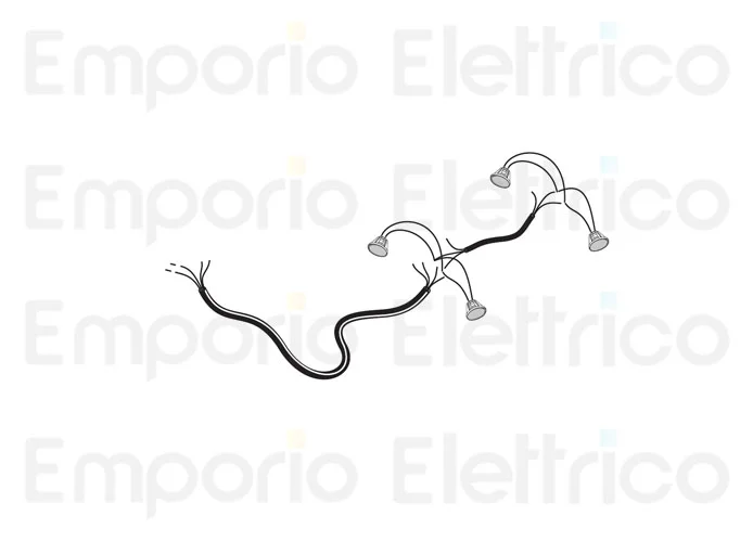 fadini spare part electrical cable with 4 LED spotlights for bayt 980 97376