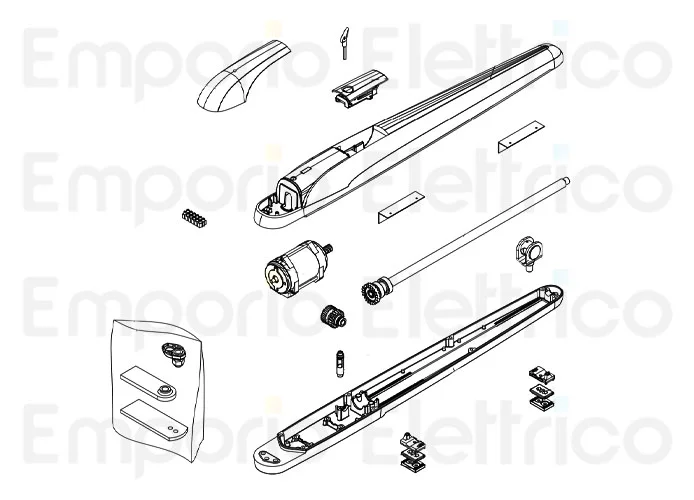 beninca ricambio motore 115v 50-60hz new per bob50ma-115 9688238
