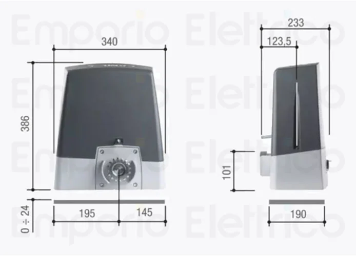 came automation bkx 24v bkx08agf 801ms-0690