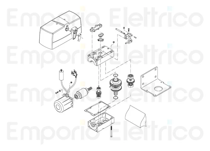 beninca spare parts page for motor pr.45e