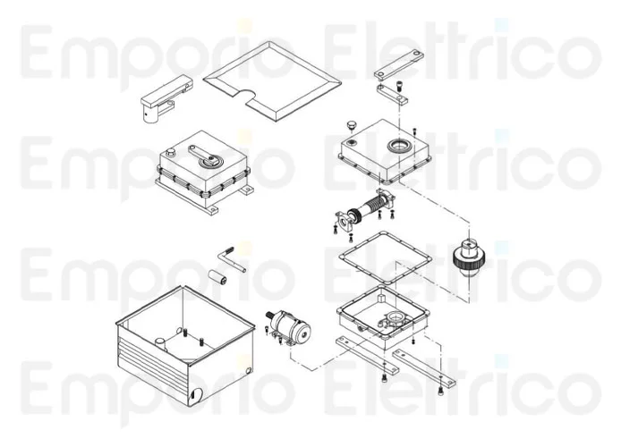 beninca spare part electric motor for du.350/v 9686013