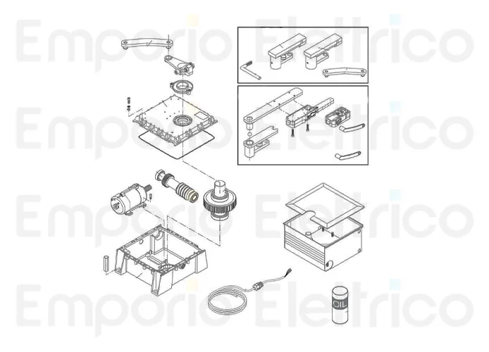 beninca spare part upper cover for du.350n/nv 9686376