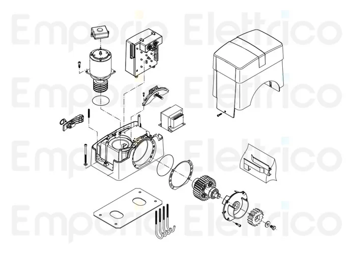 beninca spare part motor 24v for bull1024 9688080
