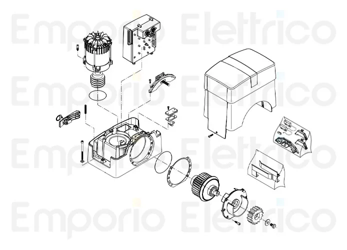 beninca spare parts page for motor bull10m.s
