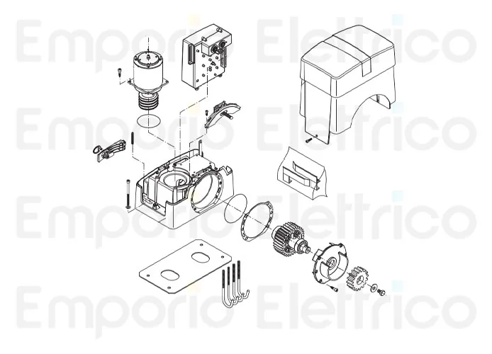 beninca spare part motor 24v for bull1524 9688347
