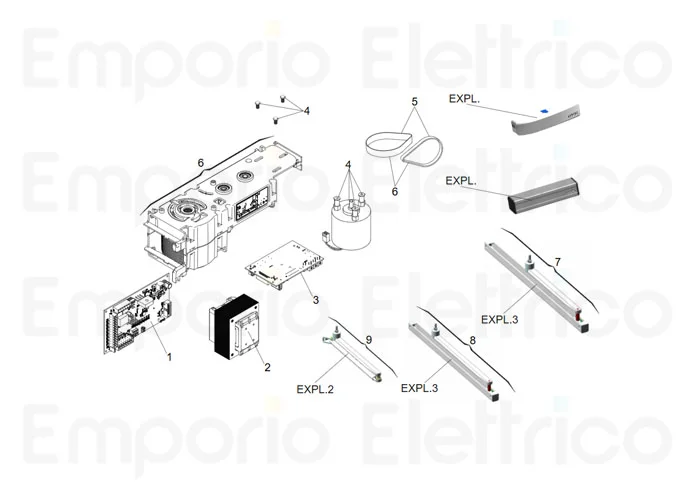 faac spare part card i/o 950n2 63003257