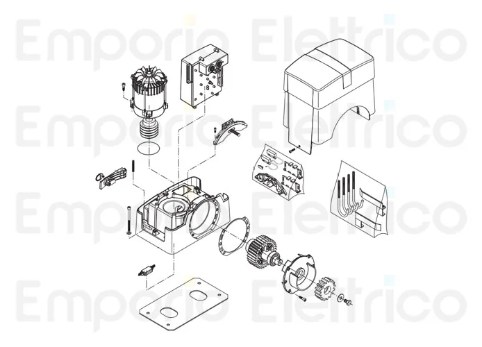 beninca spare parts page for motor bull20 he