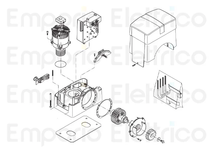 beninca spare parts page for motor bull20m 5b