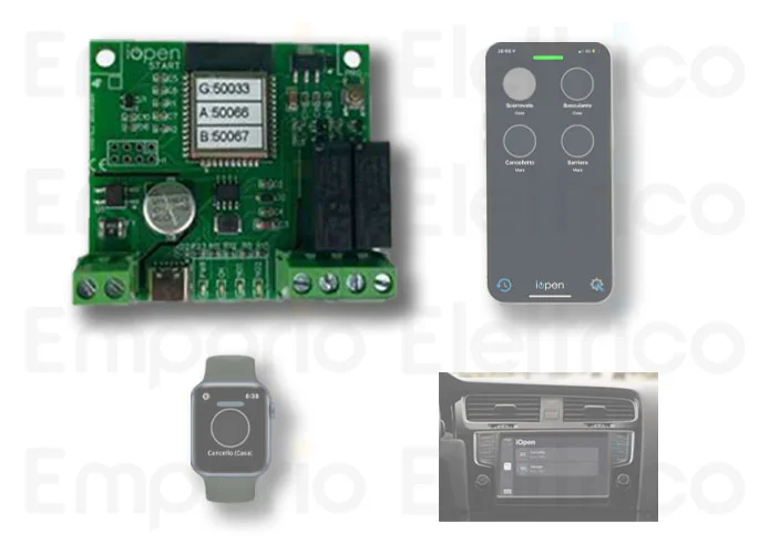iopen unlimited remote opening for smartphones and internet 12/24v 230v iopen start
