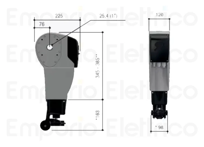 came gearmotor for sliding and sectional doors cbx 230v c-bx 001c-bx