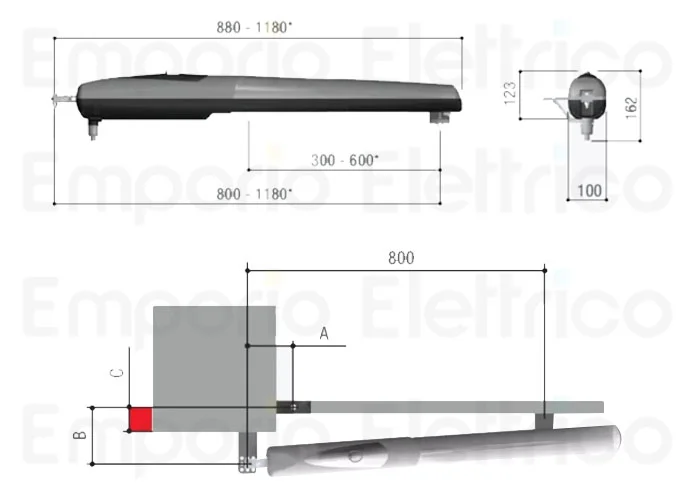 came 2 x gearmotor axo 24v 001ax3024 ax3024