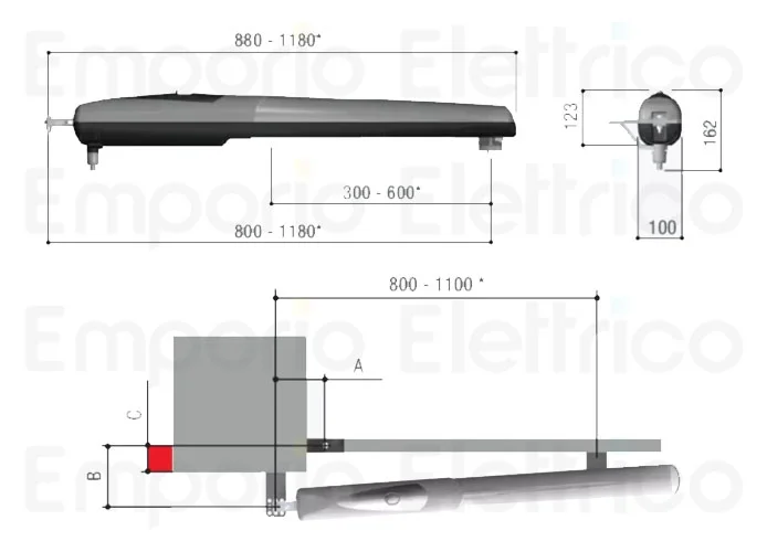 came 24v gearmotor axo 001ax5024 ax5024