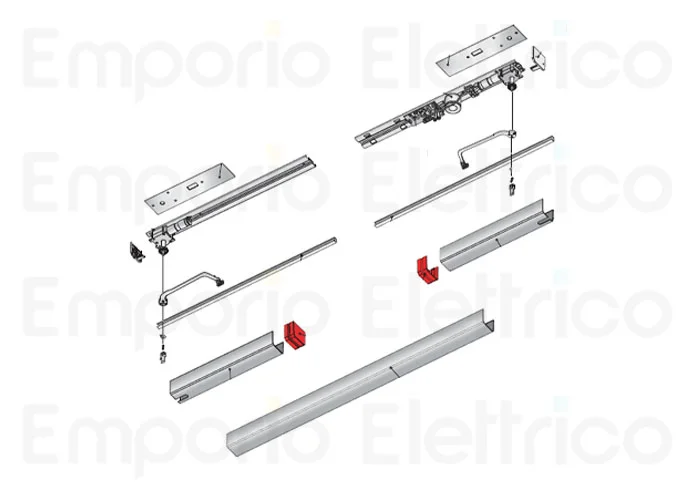 came kit two-door automation with two panels voilà 24v 001uv02 uv02 