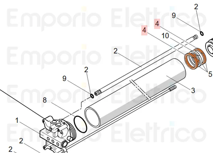 faac ricambio guarnizioni dde 175 7091015