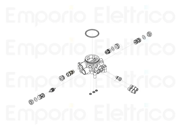 faac ricambio gruppo tappo by-pass sblocco '05 400/422 4180415