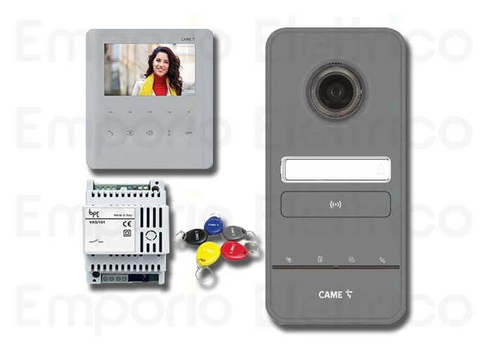 came bpt single-family video intercom kit x1 kit video plx wifi + lhs 8k40cf-033