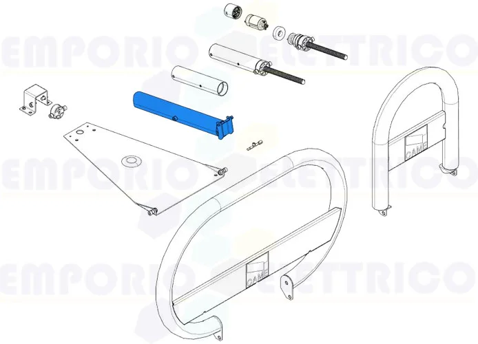 came spare part outer tube unipark 119riu005