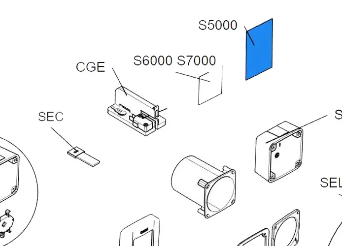 came spare part gasket s5000 5 pcs 119rir335 rir335
