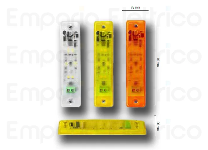 nologo 12/24 orange mini led flashing light flash-in o