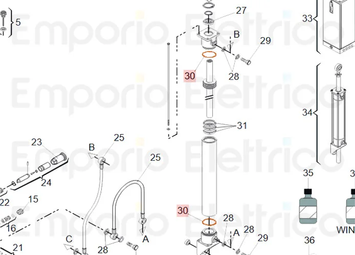 faac ricambio o-ring 1,78x34,65 nb70 7090450015
