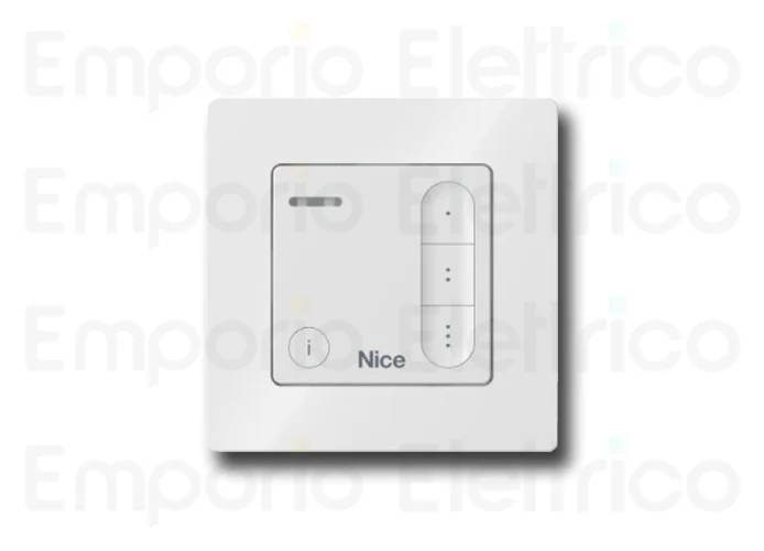 nice two-way wall transmitter, 3 channels, white domi3wc